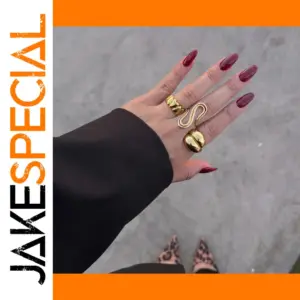 Stainless Steel Gold Women's Stackable Ring