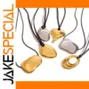 Stainless Steel Abstract Pendant Necklace