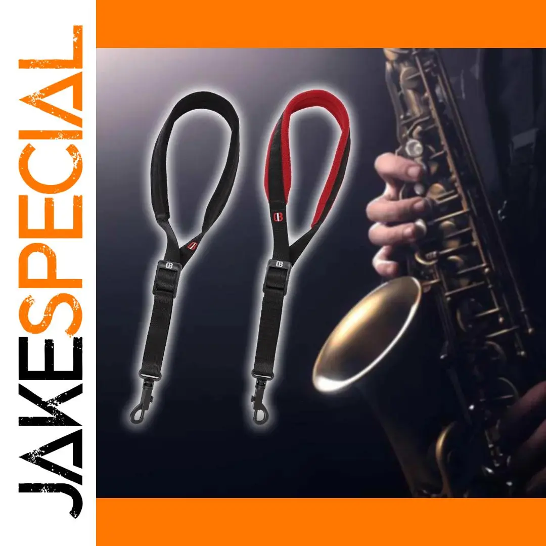 CB Adjustable Saxophone Neck Strap for All Woodwinds 1 CB Adjustable Saxophone Neck Strap for All Woodwinds