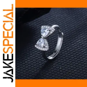 Silver Bow Ring for Women
