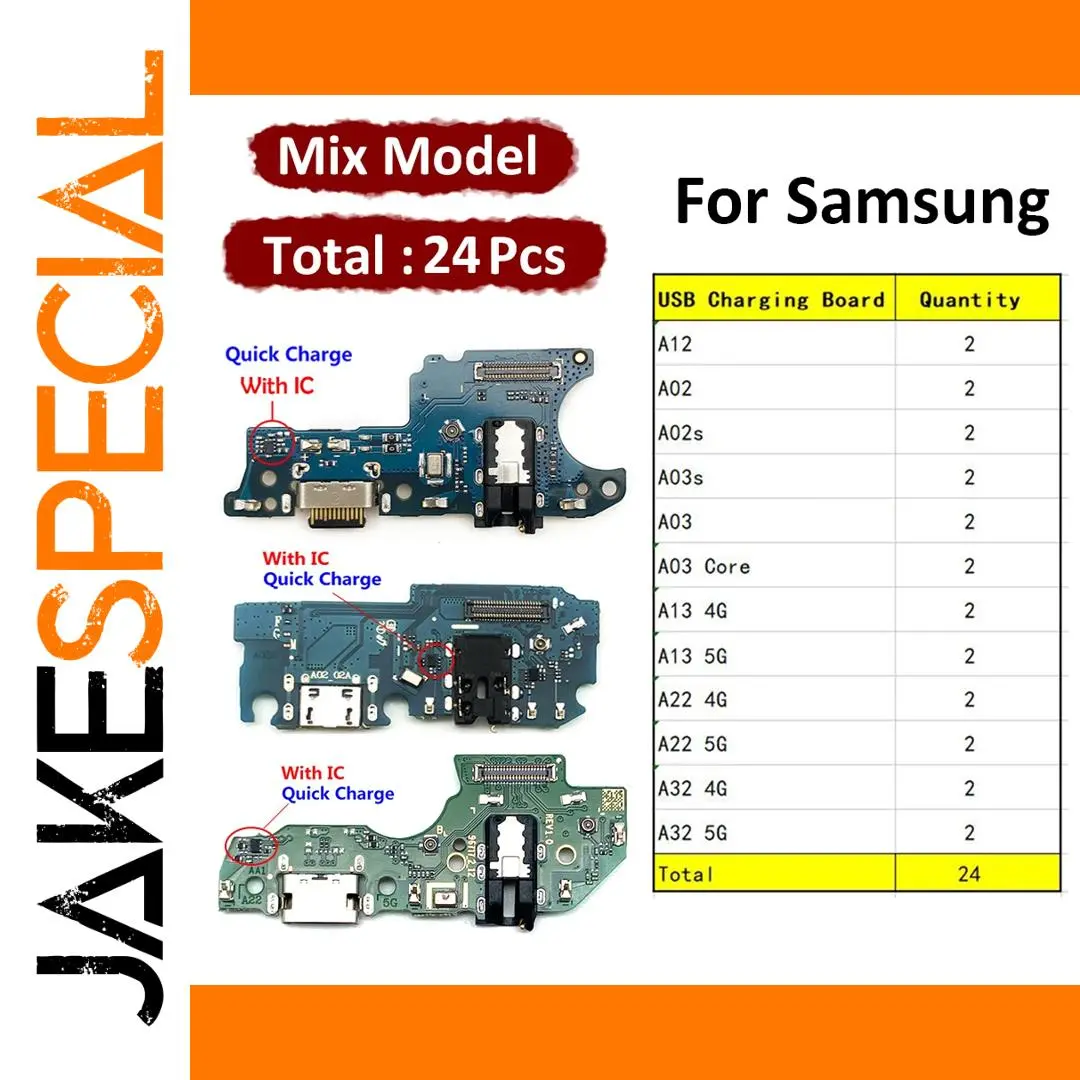 Samsung Flex Cable Set for A02, A12, A13, and More 1 Samsung Flex Cable Set for A02, A12, A13, and More