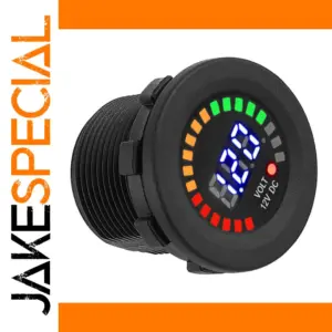 12V Waterproof LED Digital Voltmeter for Vehicles