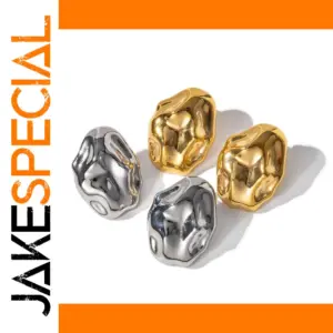 Irregular Stainless Steel Stud Earrings