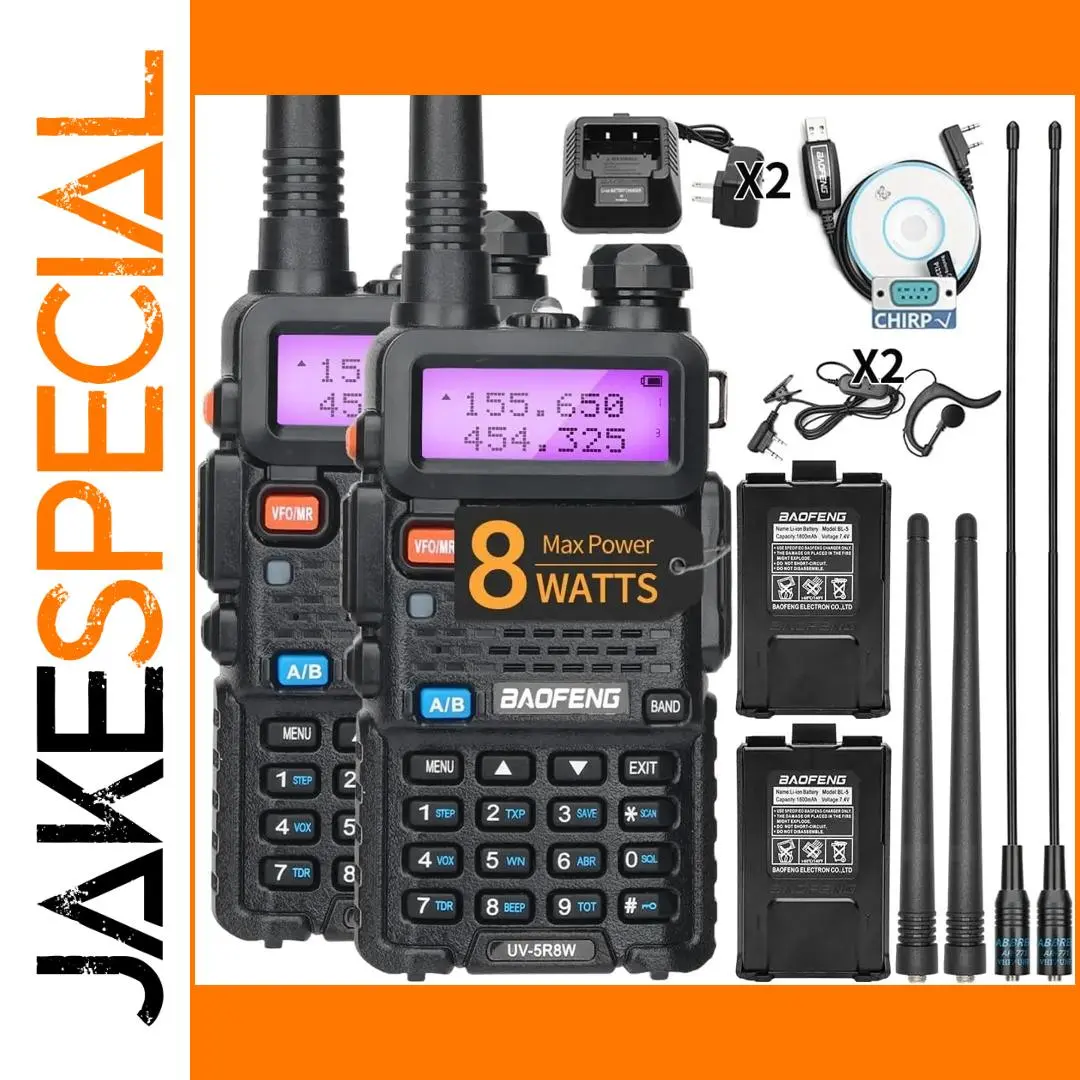 BaoFeng UV-5R 8W Dual-Band Walkie Talkie 1 BaoFeng UV-5R 8W Dual-Band Walkie Talkie