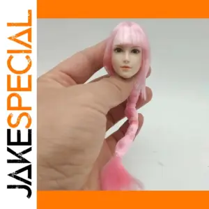 1/6 Pink Hair Head Sculpt for Action Figures