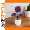Artificial Bonsai Tree with Purple Flowers