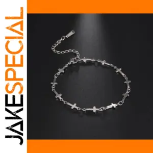 Stainless Steel Cross Bracelet for Women