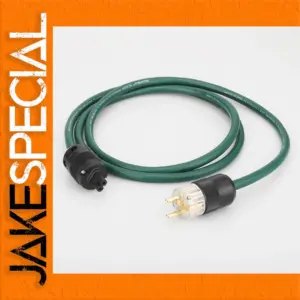 Premium Green Power Cable for Hi-Fi Systems