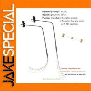 HO Scale Hanging Traffic Lights for Rails