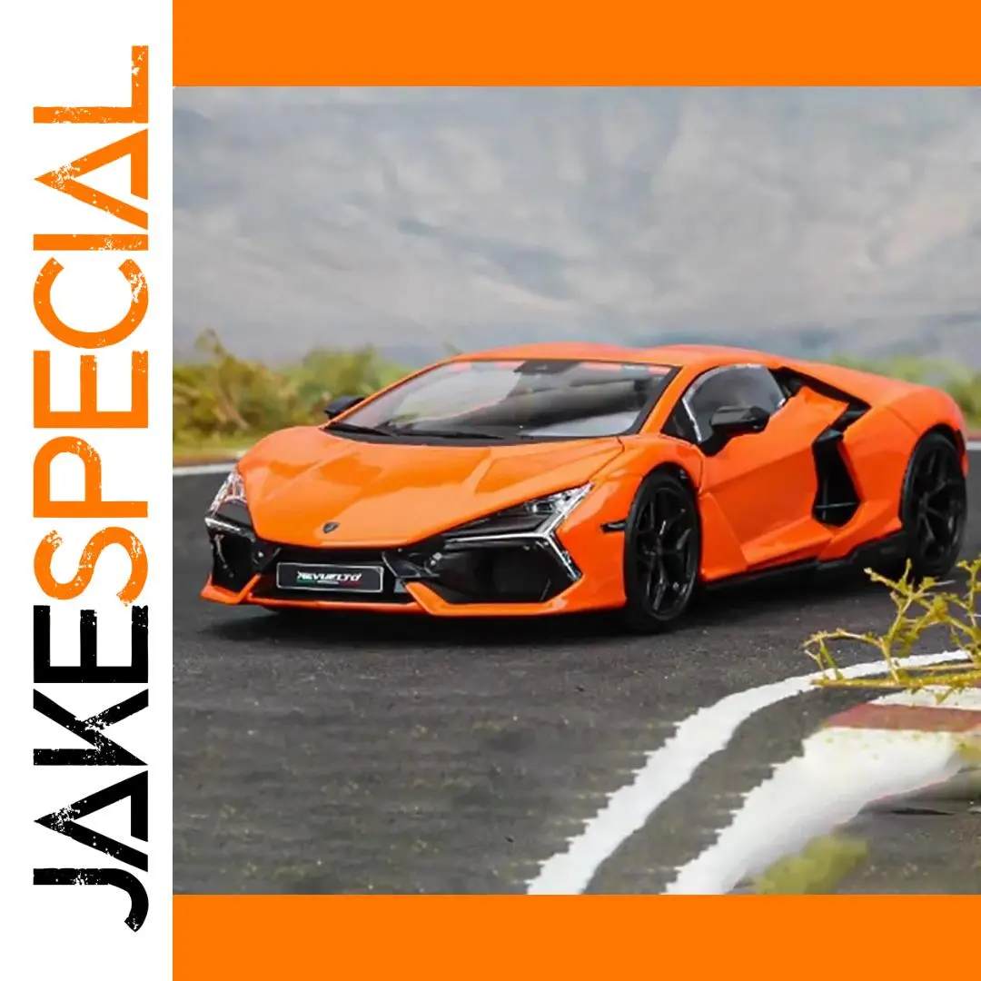 Vibrant Orange 1:24 Scale Diecast Model Car 1 Vibrant Orange 1:24 Scale Diecast Model Car