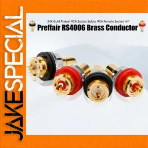 Premium Gold-Plated RCA Female Socket for Audio/Video