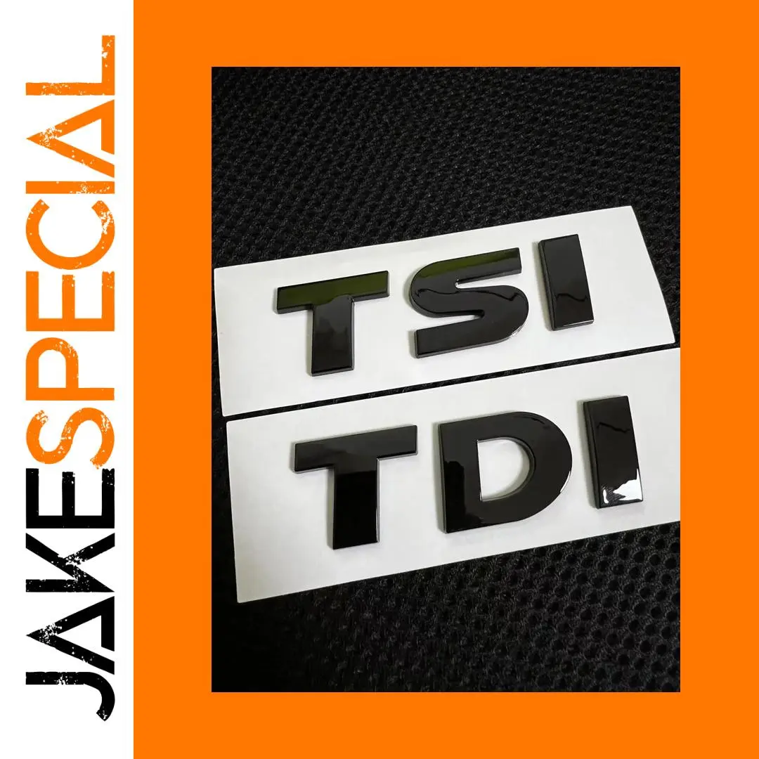 Volkswagen TDI TSI Car Decal, 8cm x 2cm 1 Volkswagen TDI TSI Car Decal, 8cm x 2cm