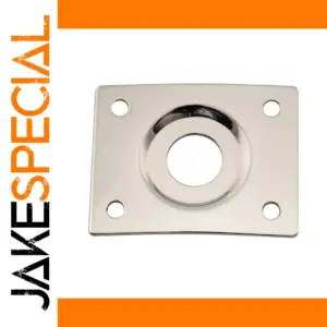 Steel Guitar Jack Plate with Beveled Ring