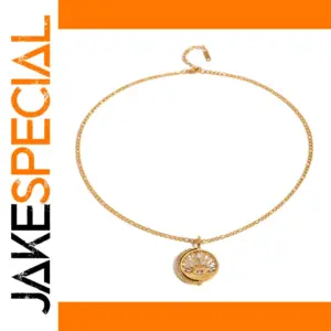 Stainless Steel Sunburst Necklace for Women