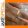 Two-Tone Stainless Steel Ring for Women
