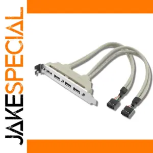 USB 2.0 Motherboard Expansion Bracket with 4 Ports