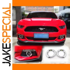 Ford Mustang GT 2015-2018 Chrome Fog Light Trim Bezel Set