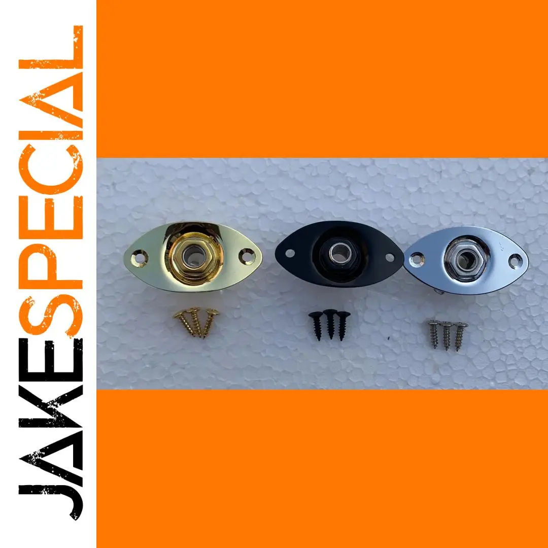 Oval Curved Bass Jack Plate in Gold, Black, Chrome 1 Oval Curved Bass Jack Plate in Gold, Black, Chrome