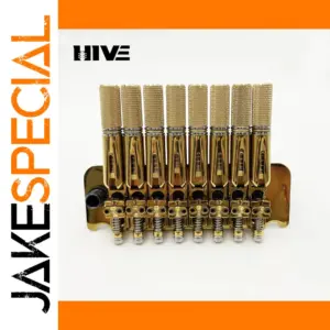 Headless 8-String Guitar Bridge with Double-Crank Design