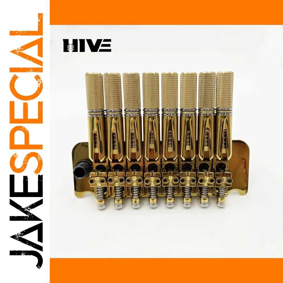 Headless 8-String Guitar Bridge with Double-Crank Design 1 Headless 8-String Guitar Bridge with Double-Crank Design