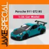 Diecast Porsche 911 GT2 RS Model 1:36 Scale