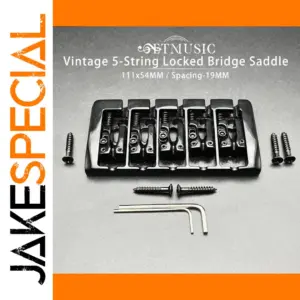 Vintage 5-String Locking Saddle Bass Bridge