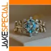 Blue Zircon Cocktail Ring for Women