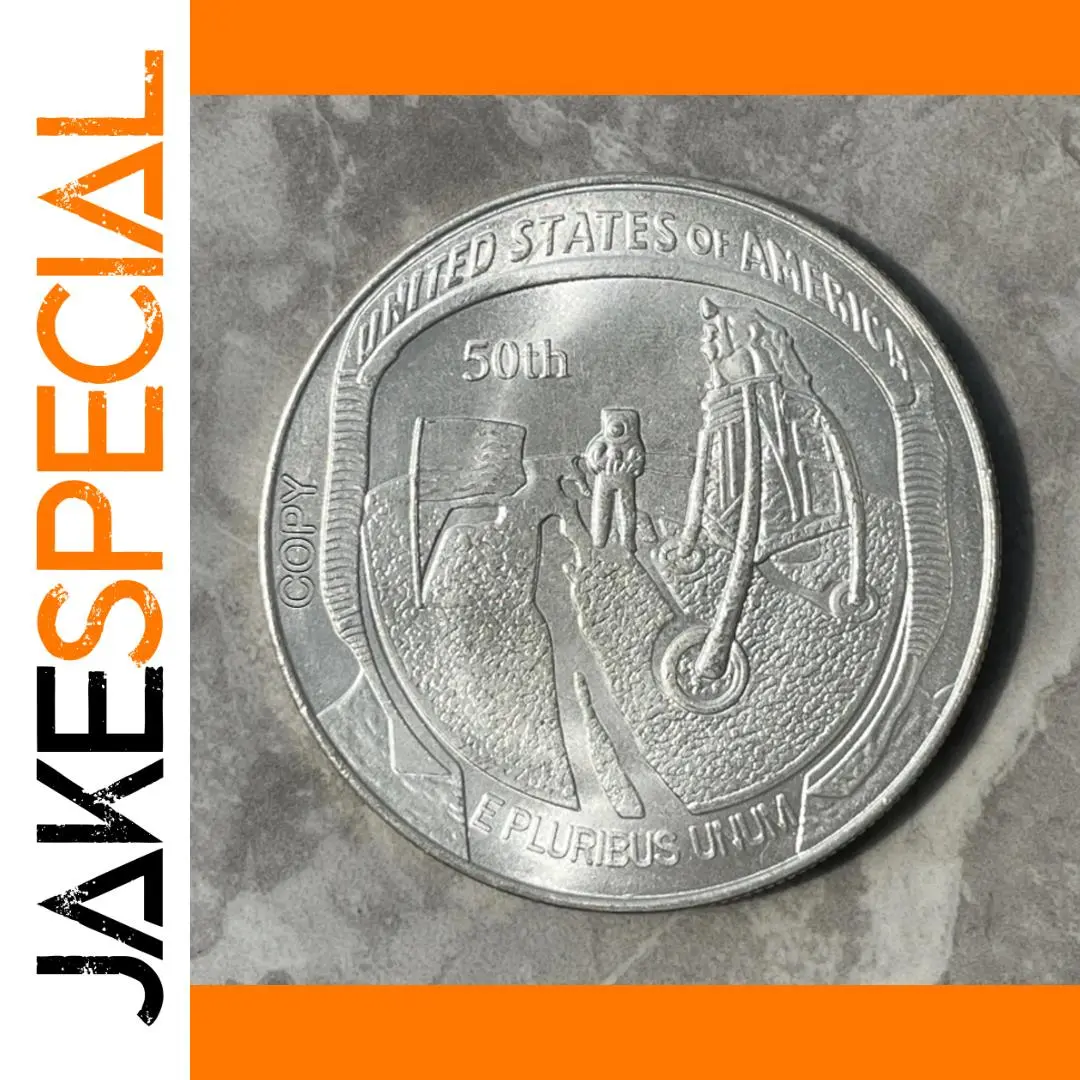 2019 US Moon Landing Copper Commemorative Coin 1 2019 US Moon Landing Copper Commemorative Coin