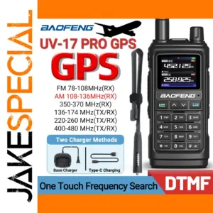 Baofeng UV-17 PRO GPS Walkie Talkie with 6 Bands