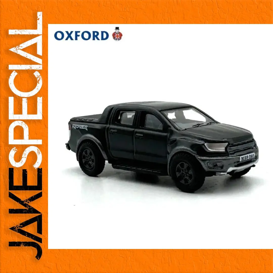 Miniature Black Ford Ranger Model, 1:76 Scale 1 Miniature Black Ford Ranger Model, 1:76 Scale