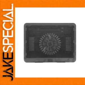Black Laptop Cooling Pad with 14 cm Silent Fan
