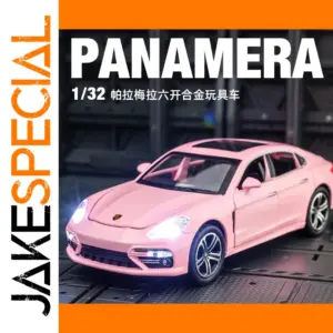 1:32 Scale Porsche Diecast Model in Pastel Pink