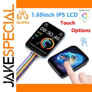 1.69-Inch LCD Display Module with Touch Options