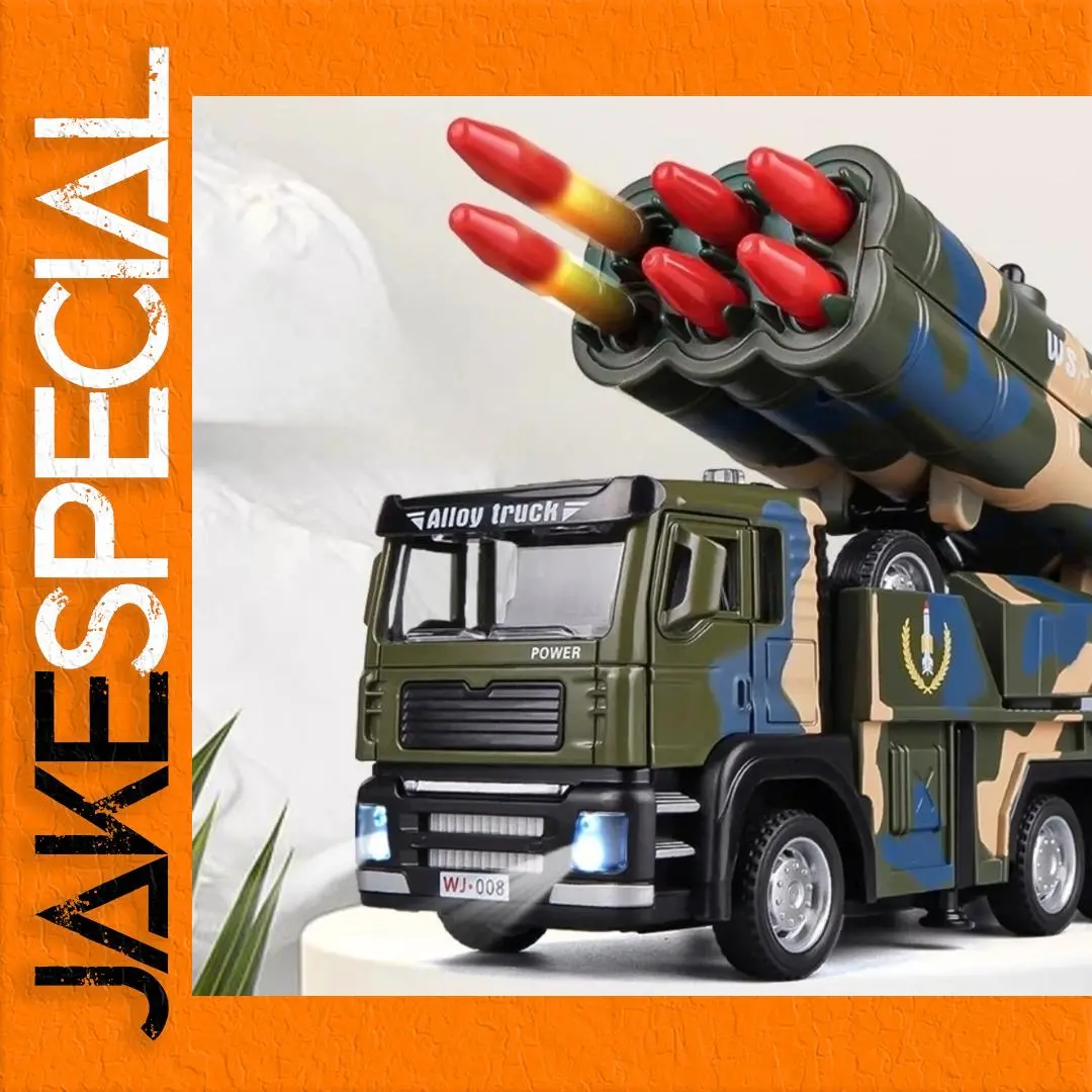 Military 1:32 Scale Rocket Launcher Car Model 1 Military 1:32 Scale Rocket Launcher Car Model