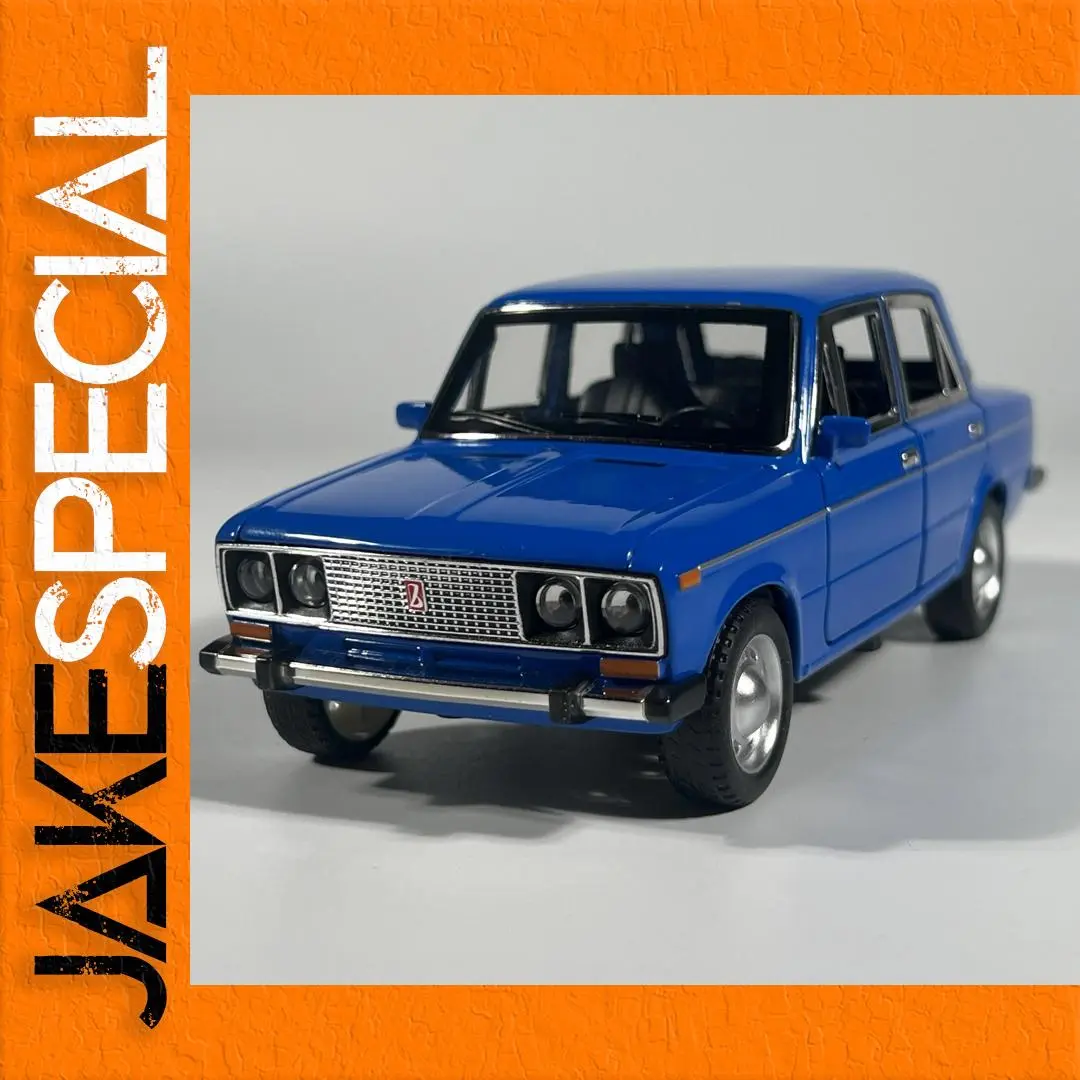 Vintage Blue LADA 2106 Diecast Model 1:24 Scale 1 Vintage Blue LADA 2106 Diecast Model 1:24 Scale