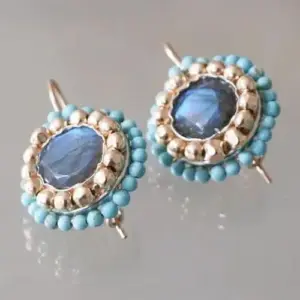 Vintage Blue Stone Drop Earrings 3 66529498a64245339827e819 upscaled