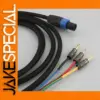 High-Quality 3-Wire Subwoofer Cable with Speakon and Banana Plugs