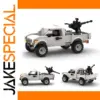 Realistic White Military Pickup Truck Model Set