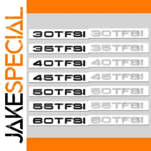 Silver 60TFSI Vehicle Badge Set