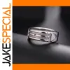 Unisex Stainless Steel Atlantis Ring 18k Gold