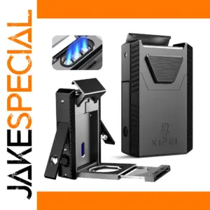 Black Triple-Jet Cigar Lighter with Accessories