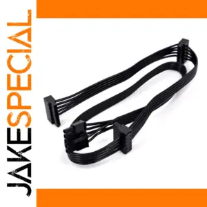 Black Modular Power Cable for Cooler Master Series