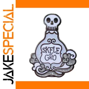 Copper Skele-Gro Brooch with Glitter Detailing