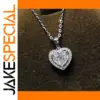 Silver Heart Pendant Necklace for Women