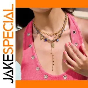 Stainless Steel Water Drop Pendant Necklace