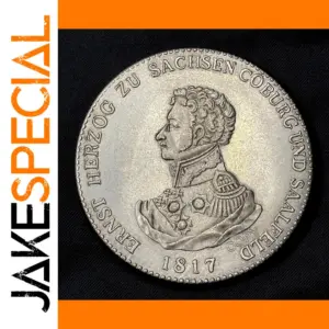 Vintage Copper Coin with Military Portrait