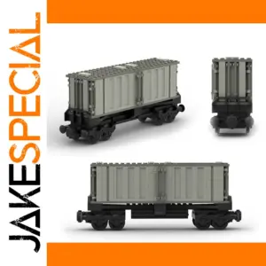 City Train Series MOC Freight Wagon for Builders