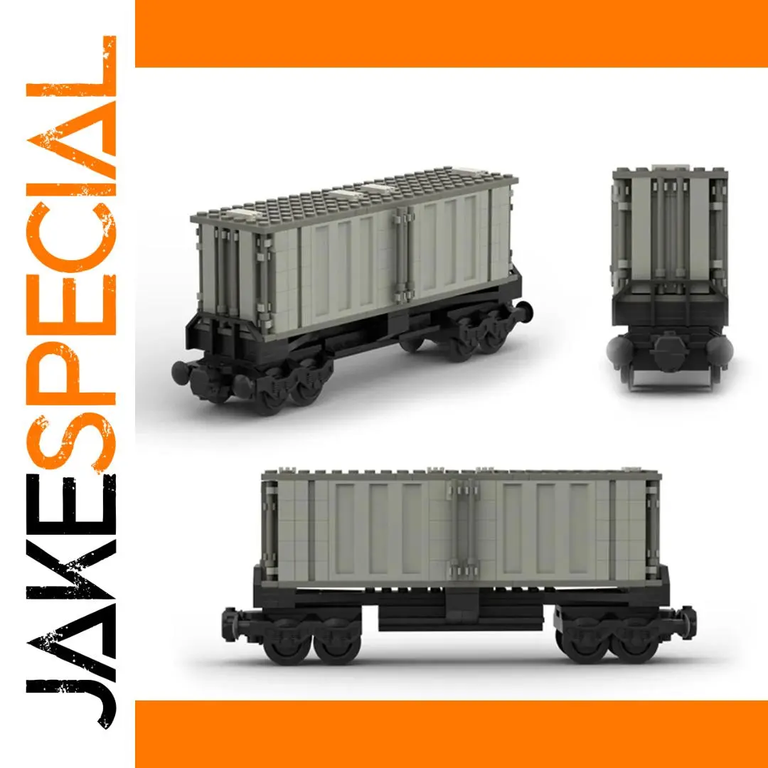 City Train Series MOC Freight Wagon for Builders 1 City Train Series MOC Freight Wagon for Builders