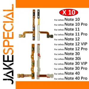 Infinix Compatible Flex Cable Set for Power and Volume