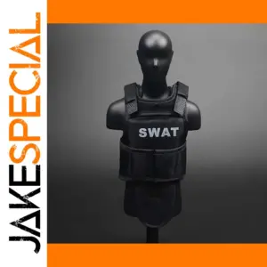 Black SWAT Tactical Vest for 1/6 Figures